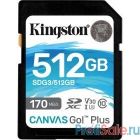 Флеш карта SD 512GB Kingston SDXC Class 10 UHS-I U3 V30 Canvas Go Plus 170MB/s SDG3/512GB