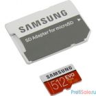 Флеш карта microSDXC 512Gb Class10 Samsung MB-MC512HA/RU EVO PLUS + adapter