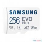 Micro SecureDigital 256Gb Samsung MB-MC256KA/RU EVO PLUS + adapter 