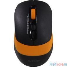 Мышь A4-Tech Fstyler FG10 ORANGE черный/оранжевый беспроводная USB (1147568)