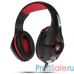 CROWN CMGH-101T Black&red (Подключение jack 3.5мм 4pin+ адаптер 2*jack spk+mic,Частотныи? диапазон: 20Гц-20,000 Гц ,Кабель 2.1м,Размер D 250мм, регулировка громкости, микрофон на ножке)