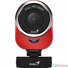 Genius QCam 6000 Red {1080p Full HD, вращается на 360°, универсальное крепление, микрофон, USB} [32200002401]