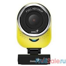 Genius QCam 6000 Yellow {1080p Full HD, вращается на 360°, универсальное крепление, микрофон, USB} [32200002403]