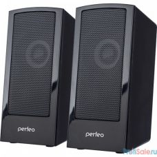 Perfeo колонки "CALIBR", 2.0, мощность 2х3 Вт, чёрн, USB