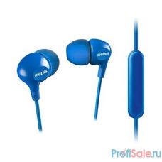 Philips/ внутриканальные 10-22000Гц 1.2м 3.5мм 103дБ микрофон синие 3 комплекта сменных амбушюр [SHE3555BL/00]
