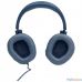 Наушники с микрофоном JBL Quantum 100 синий 1.2м мониторные оголовье (JBLQUANTUM100BLU)