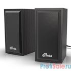 RITMIX SP-2052w Black {6 Вт (2*3 Вт), 50 мм, USB, jack 3.5 мм, 60-20000 Гц, рег. громкости, МДФ+металл, 98*78*140 мм, черный}