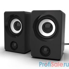 RITMIX SP-2058 Black {6 Вт (2*3 Вт), 50 мм, USB, jack 3.5 мм, 130-18000 Гц, рег. громкости, пластик, 66*65*99 мм, пластик, черный}