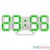 Perfeo LED часы-будильник "LUMINOUS 2", белый корпус / зелёная подсветка (PF-6111)
