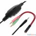 CROWN CMGH-101T Black&orang (Подключение jack 3.5мм 4pin+ адаптер 2*jack spk+mic,Частотныи? диапазон: 20Гц-20,000 Гц ,Кабель 2.1м,Размер D 250мм, регулировка громкости, микрофон на ножке)