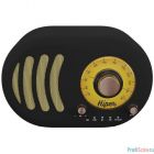 HIPER Retro S Black H-OT4 {беспроводная, 60-18000 Гц, 85 дБ, Bluetooth/AUX 3.5 мм/USB, MicroSD, FM-радио, Handsfree, 1800 мАч, черная}