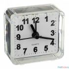 Perfeo Quartz часы-будильник "PF-TC-001", квадратные 5,5*5,5 см, белые