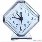 Perfeo Quartz часы-будильник "PF-TC-002", ромб. 7,5*8,5 см, белые