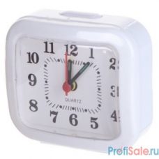 Perfeo Quartz часы-будильник "PF-TC-004", прямоугольные 8*7,5 см, белые