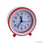 Perfeo Quartz часы-будильник "PF-TC-007", круглые диам. 10,5 см, красные