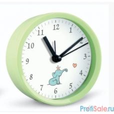 Perfeo Quartz часы-будильник "PF-TC-011", круглые диам. 9,5 см, зелёные