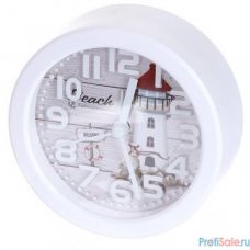 Perfeo Quartz часы-будильник "PF-TC-013", круглые диам. 10,5 см, маяк