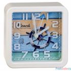 Perfeo Quartz часы-будильник "PF-TC-014", квадратные 10,5*10,5 см, штурвал