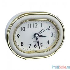 Perfeo Quartz часы-будильник "PF-TC-017", овальные 10,5*12,5 см, подсветка, хаки