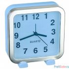 Perfeo Quartz часы-будильник "PF-TC-018", квадратные 13*13 см, синие