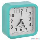 Perfeo Quartz часы-будильник "PF-TC-019", квадратные 10*10 см, зелёные