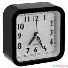 Perfeo Quartz часы-будильник "PF-TC-019", квадратные 10*10 см, чёрные