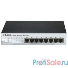 D-Link DES-1210-08P/C2A Настраиваемый коммутатор WebSmart с 8 портами 10/100Base-TX с поддержкой PoE 802.3af (15,4 Вт), PoE-бюджет 72 Вт