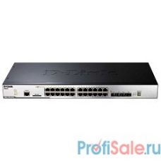 D-Link DGS-3120-24TC/B1ASI  PROJ Управляемый коммутатор 3 уровня с 20 портами 10/100/1000Base-T + 4 комбо-портами 10/100/1000Base-T/SFP + 2 портами 10G c разъемом CX4