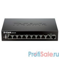 D-Link DSR-250/C1A Межсетевой экран 1x10/100/1000Mbps WAN, 8x10/100/1000Mbps LAN, 1xUSB 