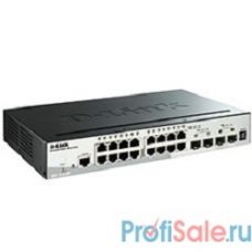 D-Link DGS-1510-20/A1A PROJ Управляемый стекируемый коммутатор SmartPro с 16 портами 10/100/1000Base-T, 2 портами 1000Base-X SFP и 2 портами 10GBase-X SFP+