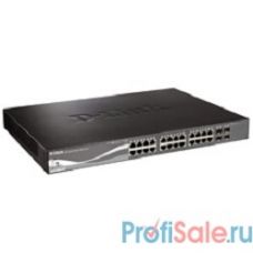 D-Link DGS-1510-28P/A1A PROJ Управляемый стекируемый коммутатор SmartPro с 24 портами 10/100/1000Base-T с поддержкой PoE, 2 портами 1000Base-X SFP и 2 портами 10GBase-X SFP+