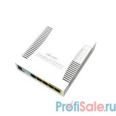 MikroTik RB260GSP (CSS106-1G-4P-1S) Коммутатор RouterBOARD 260GSP 1xSFP, 5x10/100/1000 Gigabit Ethernet, PoE with indoor case and power supply