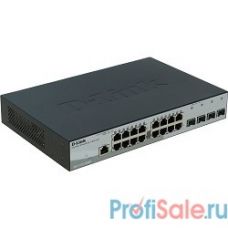 D-Link DGS-1210-20/ME/A1A Управляемый коммутатор 2 уровня с 16 портами 10/100/1000Base-T и 4 портами 1000Base-X SFP