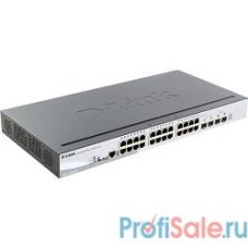 D-Link DGS-1510-28XMP/A1A PROJ Управляемый стекируемый коммутатор SmartPro с 24 портами 10/100/1000Base-T с поддержкой РоЕ и 4 портами 10G Base-X SFP+