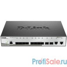 D-Link DGS-1210-12TS/ME/B1A Управляемый коммутатор 2 уровня с 10 портами 1000Base-X SFP и 2 портами 10/100/1000Base-T