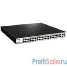 D-Link DGS-1210-52MPP/E1A PROJ Настраиваемый коммутатор WebSmart с 48 портами 10/100/1000Base-T и 4 портами 1000Base-X SFP (порты 1-48 с поддержкой PoE 802.3af/802.3at (30 Вт), PoE-бюджет 740 Вт)