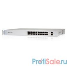 UBIQUITI US-24-250W 24 портовый коммутатор с раздачей 24 В или 48 В на всех портах, 250Вт