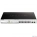 D-Link DGS-1210-10MP/F1A PROJ Настраиваемый коммутатор WebSmart с 8 портами 10/100/1000Base-T и 2 портами 1000Base-X SFP (8 портов с поддержкой PoE 802.3af/802.3at (30 Вт), PoE-бюджет 130 Вт)