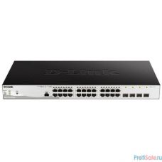 D-Link DGS-1210-28P/ME/B1A  Управляемый коммутатор 2 уровня с 24 портами 10/100/1000Base-T и 4 портами 1000Base-X SFP (24 порта с поддержкой PoE 802.3af/802.3at (30 Вт), PoE-бюджет 193 Вт)