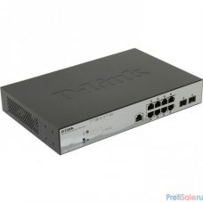 D-Link DGS-1210-10P/ME/B1A Управляемый коммутатор 2 уровня с 8 портами 10/100/1000Base-T с поддержкой PoE и 2 портами 1000Base-X SFP