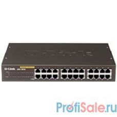 D-Link DES-1024D/G1A Неуправляемый коммутатор с 24 портами 10/100Base-TX, функцией энергосбережения и поддержкой QoS