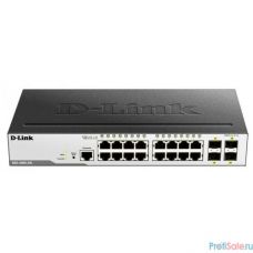 D-Link DGS-3000-20L/B1A Управляемый коммутатор 2 уровня с 16 портами 10/100/1000Base-T и 4 портами 1000Base-X SFP