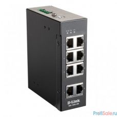 D-Link DIS-100E-8W/A1A Промышленный неуправляемый коммутатор с 8 портами 10/100Base-TX, функцией энергосбережения и поддержкой QoS