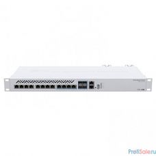 Mikrotik CRS312-4C+8XG-RM Коммутатор Cloud Router Switch 8х 1G/2.5G/5G/10G RJ45,  4х 10G RJ45/SFP+ with RouterOS L5, 1U rackmount enclosure