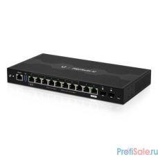 UBIQUITI ER-12-EU EdgeRouter 12 Маршрутизатор 4 ядра (1 ГГц), 10х 1G RJ45, 2х SFP, раздача PoE