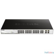 D-Link DGS-1210-28MP/F2A PROJ Настраиваемый L2 коммутатор с 24 портами 10/100/1000Base-T и 4 комбо-портами 100/1000Base-T/SFP (24 порта PoE 802.3af/at, PoE-бюджет 193 Вт)