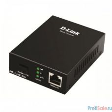 D-Link DMC-G20SC-BXU/A1A WDM медиаконвертер с 1 портом 100/1000Base-T и 1 портом 1000Base-LX с разъемом SC (Tx: 1310 мкм; Rx: 1550 мкм) для одномодового оптического кабеля (до 20 км)