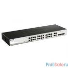 D-Link DGS-1210-28/F2A Настраиваемый коммутатор WebSmart с 24 портами 10/100/1000Base-T и 4 комбо-портами 100/1000Base-T/SFP