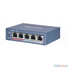 HIKVISION DS-3E0505P-E/M 4 RJ45 1000M PoE с грозозащитой 6кВ