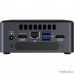 Intel NUC BLKNUC7i3DNH2E, i3 7100U, 2xDDR4, 4xUSB3.0, 1x2.5HDD, 2x m.2 SSD+Wifi, GBL, WiFi+BT, noCR, Black,VESA, powercord EU, IR-port, Kensington Lock